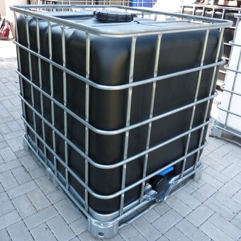 IBC KONTEJNERY ČERNÉ / NÁDRŽ NA 1000 L - ČISTÉ - 2