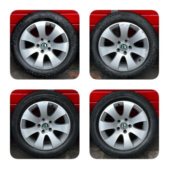 Original ALU kola Škoda Spectrum 16" 7J ET45 + 205/55/R16 - 2