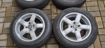 Renault - zimní hliníková kola 15" s TPMS - zánovní pneu - 2