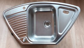 Dřez Blanco, chrom, rohový, včetně baterie - 2