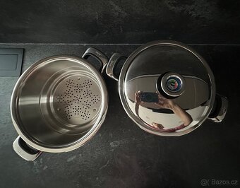 Stohovací parní systém Zepter - hrnec a parní nadoba 5,5L - 2
