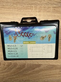 Bezepčnostní šrouby sada M12x1.25 - 2