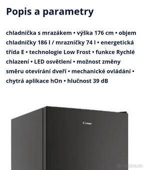 Kombinovaná chladnička CANDY - 2