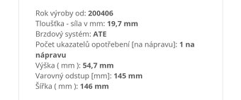 Brzdové destičky Škoda Audi VW - 2