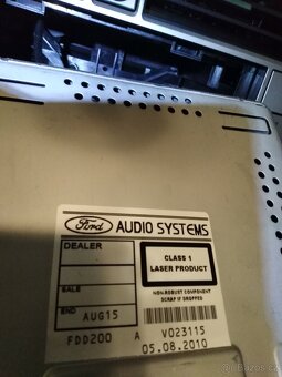 prodám originál autorádio ford cd 6000 - 2