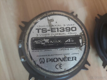Reproduktory do auta Pioneer TS-1390, kovové membrány - 2