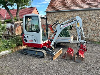 Minibagr Takeuchi TB216 k zapůjčení | 7 dní v týdnu - 2