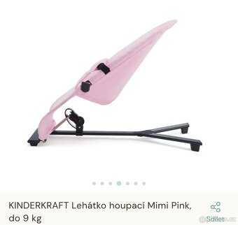 KINDERKRAFT Lehátko houpací Mimi Pink, do 9 kg - 2