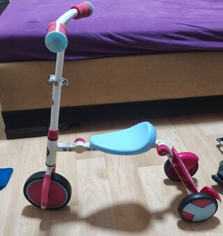 Odrážedlo - koloběžka 2v1 - 2