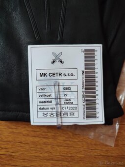 PÁNSKÉ KOŽENÉ RUKAVICE-KOZINA - 2