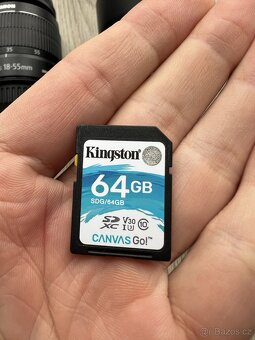 Zrcadlovka Canon EOS 2000D + 2 objektivy + příslušenství – k - 2