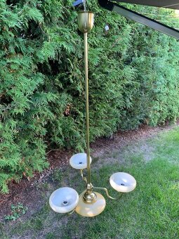 Dlouhý mosazný lustr - 2