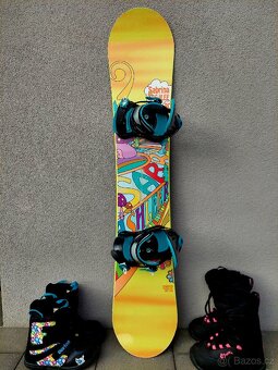 Snowboard SABRINA, 138 cm + boty - 2