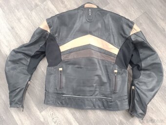 Bunda kožená Lookwell v retro stylu - vel. 56 XXL - 2