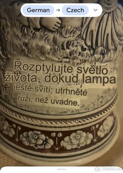 Pivní keramický korbel Gerz - 2