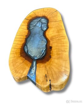 EPOXIDOVÝ STŮL BLUE OCEAN - PRŮMĚR 27 X 46 CM - 2