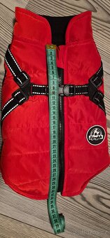 Zimní bundička pro psa,vespod fleesová,teplá,vel.L - 2