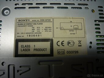 Autorádio SONY typ CDX-GT 20 - 2