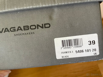 Černé kožené mokasíny loafers Vagabond, vel. 39 - 2