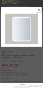 Zrcadlo s osvětlením - 2