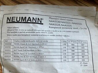 Neumann stresni nosice uzamykatelne Skoda - 2
