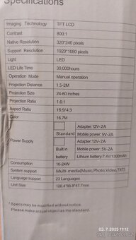 LED projektor YG300 - 2