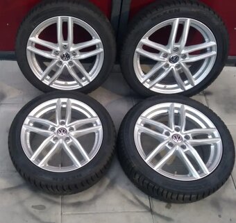 17"-HEZKÁ ZIMNÍ OBUTÁ ALU KOLA 5x112 VW GOLF-7 - 2