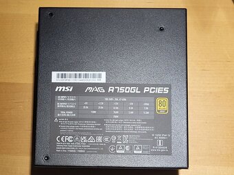Nový modulární zdroj 750W MSI MAG A750GL PCIE5 II - 2