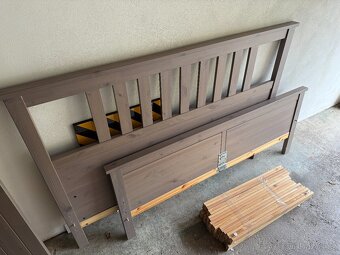 Postel IKEA Hemnes - šedohnědá - 160x200 cm - 2