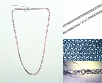 Stříbrný řetízek Bismark 50cm 11.53g ryzosti 925 DopZDARMA - 2