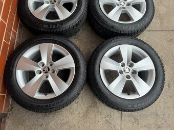 Alu 15" 5x100 škoda MATONE zimní 85% F3 pěkné - 2