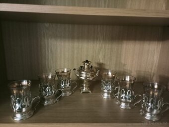 Samovar a 6 ks skleniček - 2