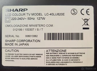LCD televize SHARP AQUOS 40" - 2