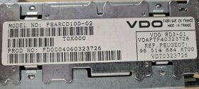 Originalní autoradio Peugot VDO - 2