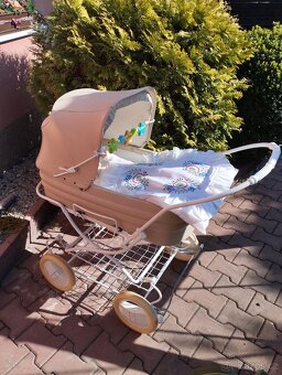 Retro kočárek Liberta kožený - 2