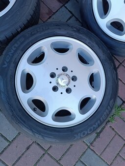 MERCEDES -7,5JX16 ET41, ORIGINÁLNÍ ALU KOLA S PNEU 215/55/16 - 2