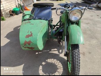 Dněpr,Ural M62 se sidecar - 2
