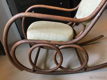 Starožitné houpací křeslo Thonet - 2