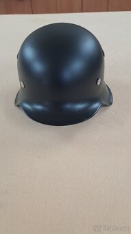 kovová Německa helma replika na chopper - 2