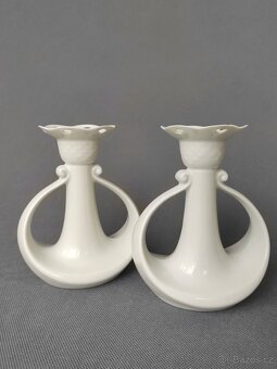Pár nádherných svícnů od Copenhagen Porcelain B&G - 2