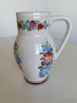 Keramický džbánek, džbán, chodská keramika. 19,7 cm - 2