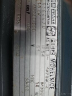 Elektromotor MEZ Mohelnice 1,5 Kw, 1450 ot - 2