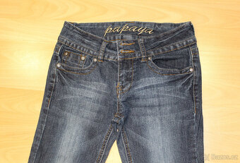 Krásné dívčí elastické džíny, Papaya, vel. 164/170 - 2