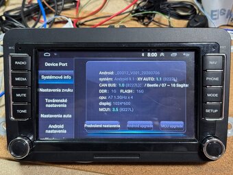B6- Android autorádio 1+16GB do vozů Škoda-VW-Seat 2004-2014 - 2