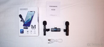 Set bezdrátových klopových mikrofonů pro IPHONE - 2
