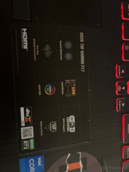 Asus Tuf gaming F17 jako nový včetně krabice - 2