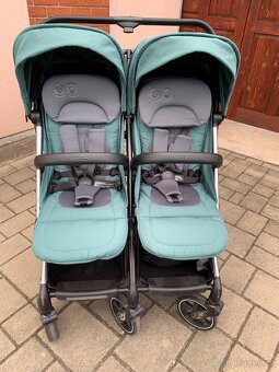 Sourozenecký kočárek EasyGo Duo Echo Sage Green - 2