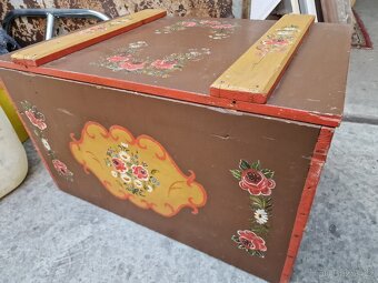 Truhla Malovaná Dřevo 50x73 výška 46 cm - 2