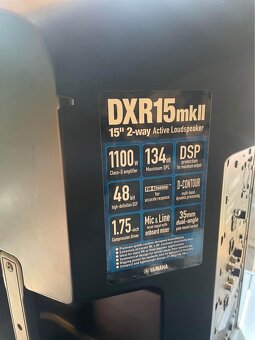 Aktivní reprobedny Yamaha DXR15mkII 15” - 2