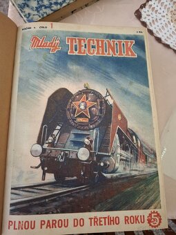 Časopis Mladý technik - kompletní V. ročník - 1951 - 2